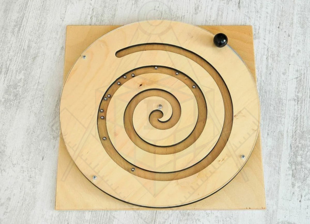 Тактильно-развивающая панель-лабиринт «Колесо»_1