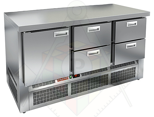Стол холодильный HICOLD GNE 122 TN O без борта