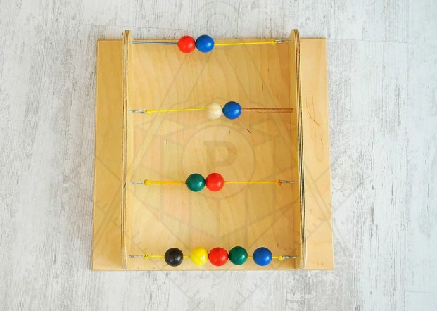 Тактильно-развивающая панель с текстурами «Цветные шарики»_1