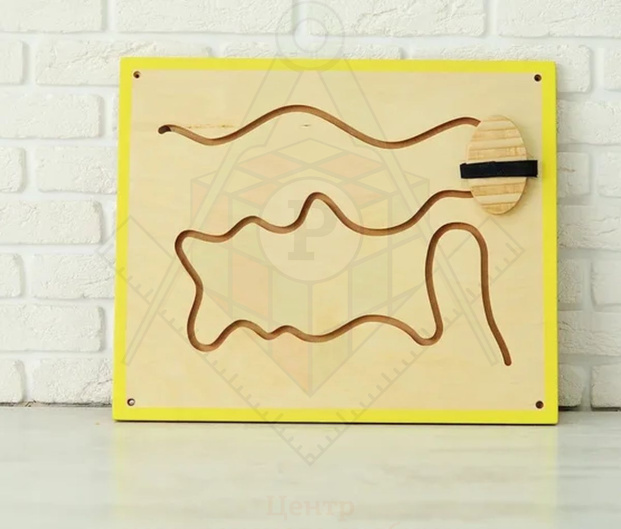 Панель-лабиринт «Рисуем ногами №3 Зигзаг»_1