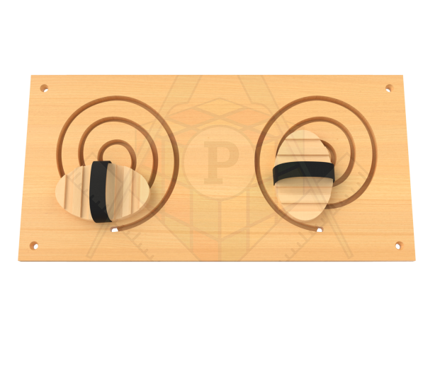 Панель-лабиринт «Рисуем ногами №6 Две воронки»_1