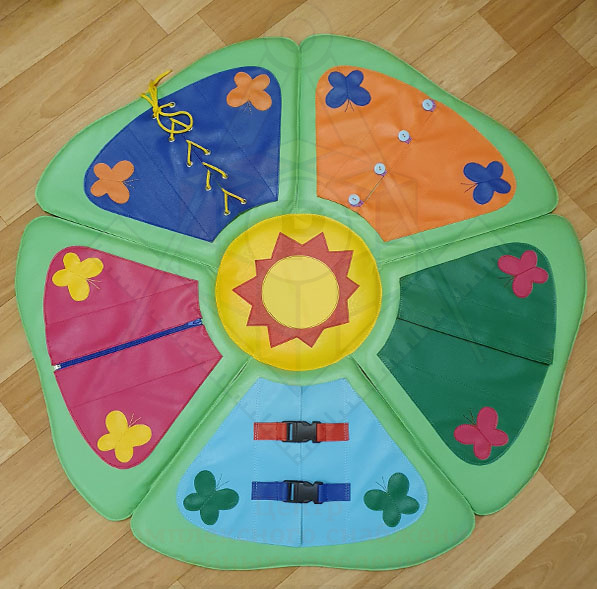 Коврик дидактический цветочек