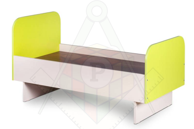 кровать дошкольник с цветными спинками