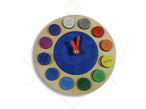 Тактильные часы «Цифры и точки»_1