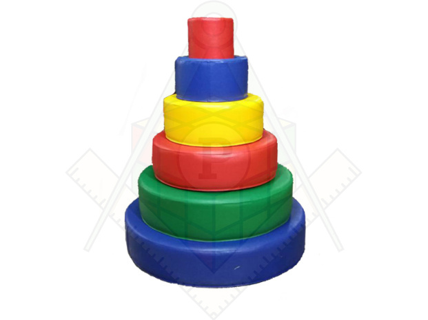 пирамида с цилиндром