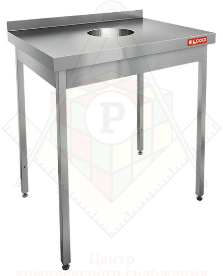 Картинка_2023-03-18_НДСО-7/6Б стол с отв.для сбора отходов. (отв. в центре), HICOLD RUS