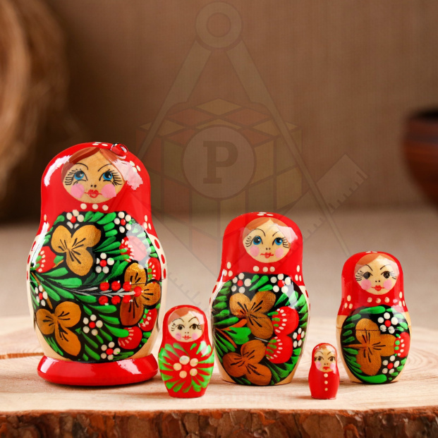 матрешка пятикукольная
