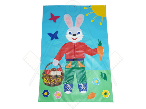 заяц с лукошком