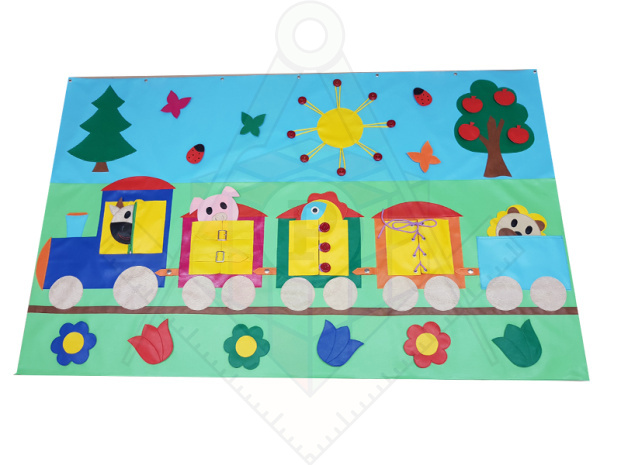 Панно Паровозик дидактический