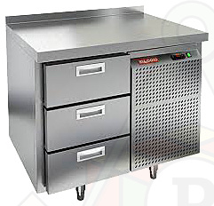 Стол морозильный HICOLD GN 3 BT с бортом