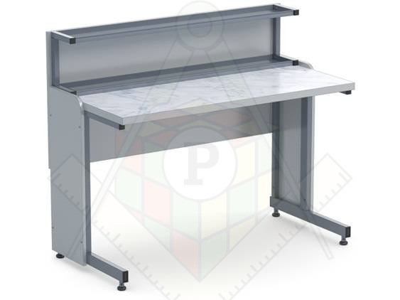 Стол лаборантский с надстройкой