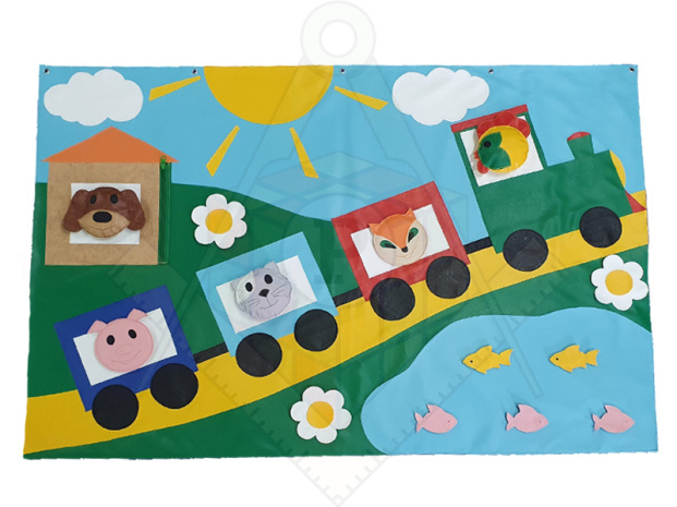 звуковое панно Веселый паровозик