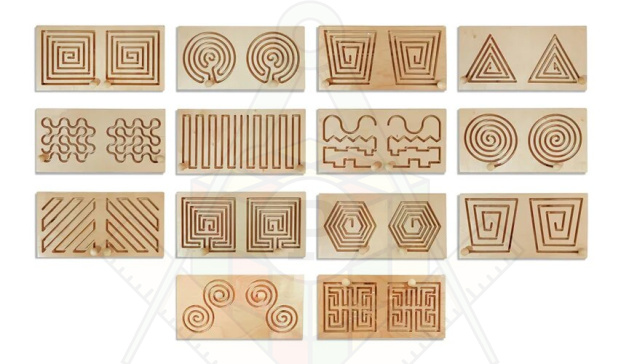 Набор межполушарных досок (14 штук)_1