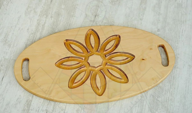 Тактильно-развивающая панель-лабиринт «Цветочек»_1