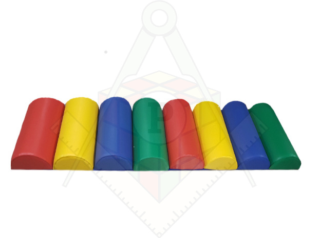 Дорожка из полуцилиндров вид сбоку3