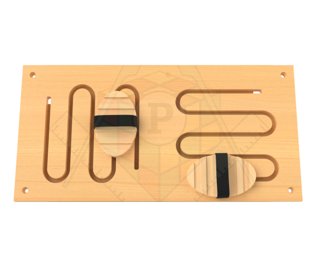 Панель-лабиринт «Рисуем ногами №5 Две волны»_1