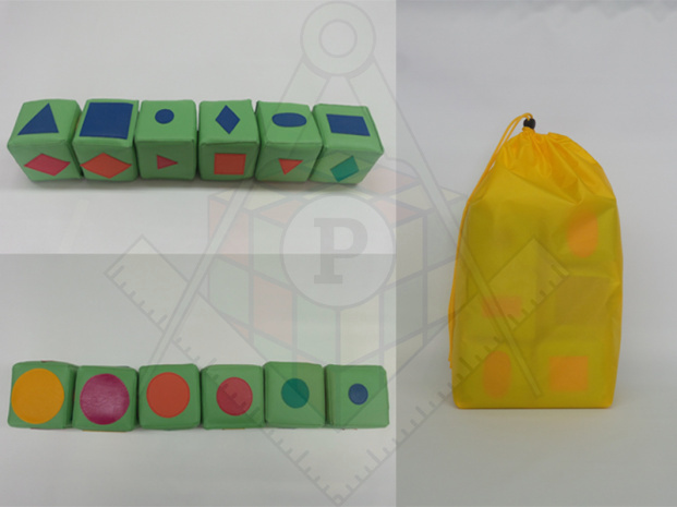 Кубики набор ЦВЕТ ФОРМА РАЗМЕР готов
