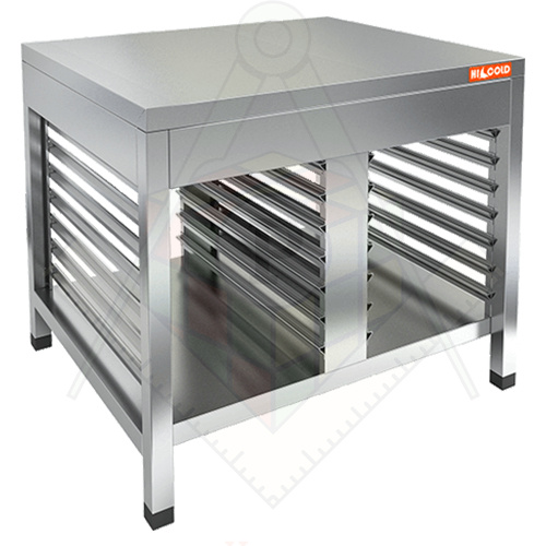 Картинка_2023-03-18_НППКР ОТКРЫТАЯ НИЗКАЯ подставка под пароконвект. RATIONAL (850х730х720), HICOLD RUS