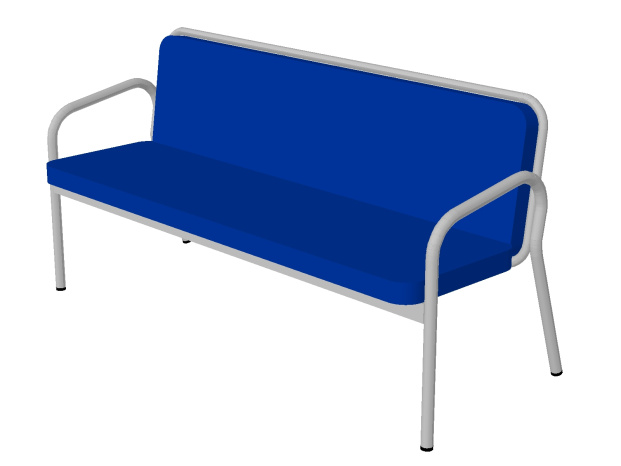 Диван 3-х местный Синий